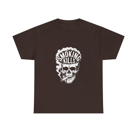 Edgy Smoking Kills Graphic Tee for Bold Individuals, Unisex Tee, Casual Wear,